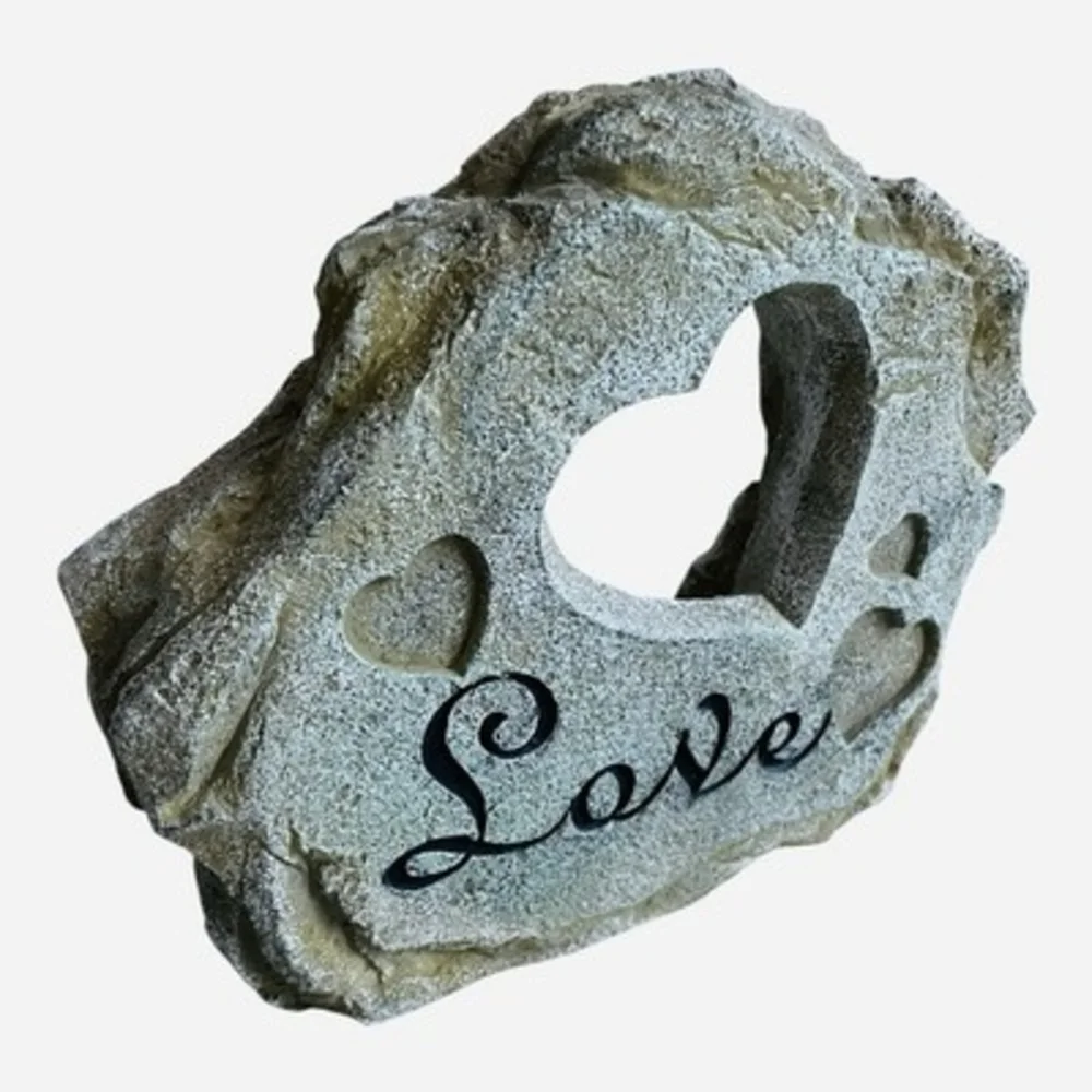 Love Stone Hearts Decorative Figurine Plaque 6.5